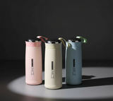 Leak-Proof Glass Water Bottle with Protective Silicone Sleeve